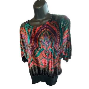 Excellina Women's Velvet Blouse Women's Size Small